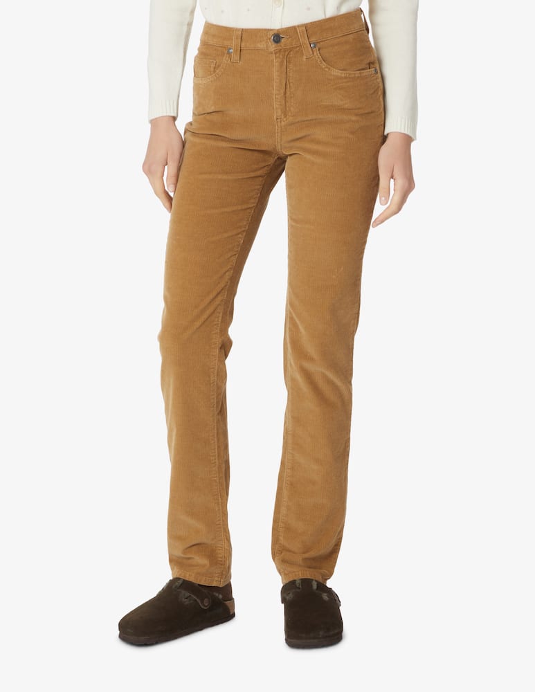 rinascente Elizabeth Ascot Pantalone 5 tasche in velluto slim fit - Beige