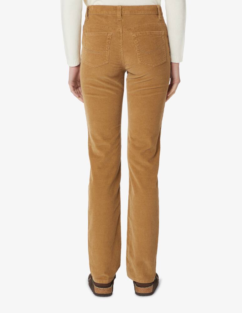 rinascente Elizabeth Ascot Pantalone 5 tasche in velluto slim fit - Beige