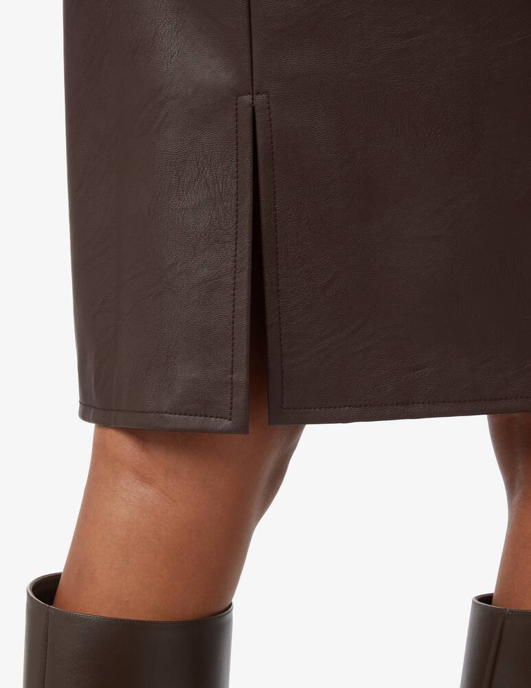 rinascente Elizabeth Ascot Gonna tubino in pelle sintetica - Marrone