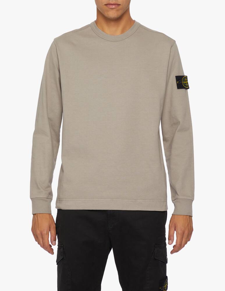 rinascente Stone Island Felpa girocollo in jersey di cotone garzato