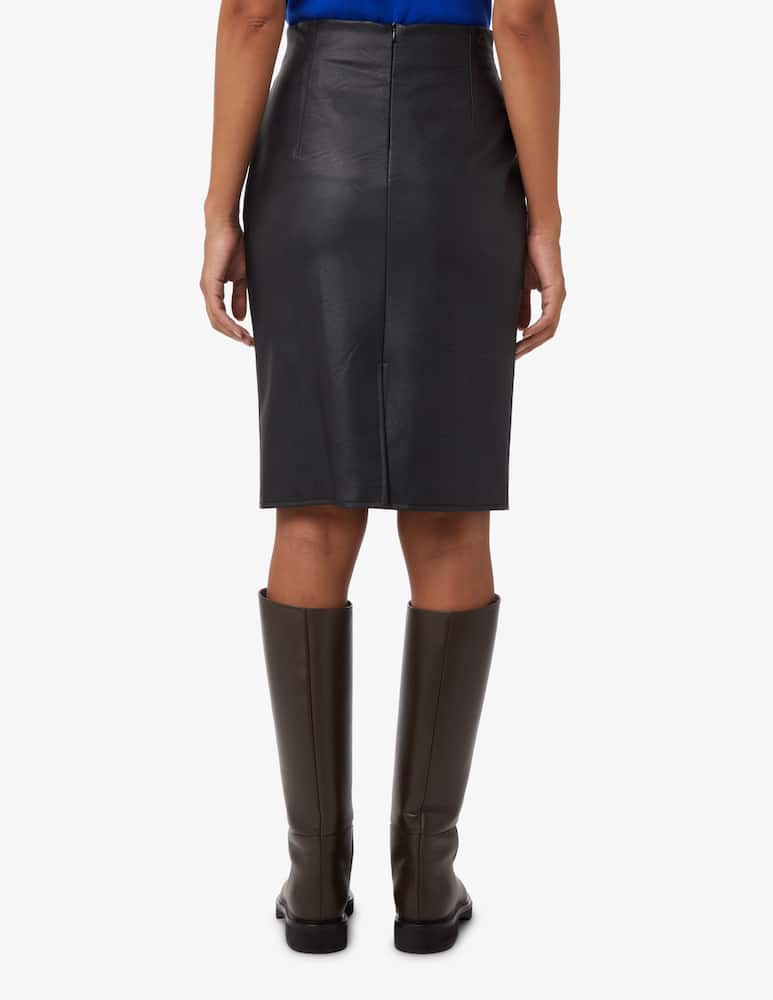 rinascente Elizabeth Ascot Gonna tubino in pelle sintetica - Nero