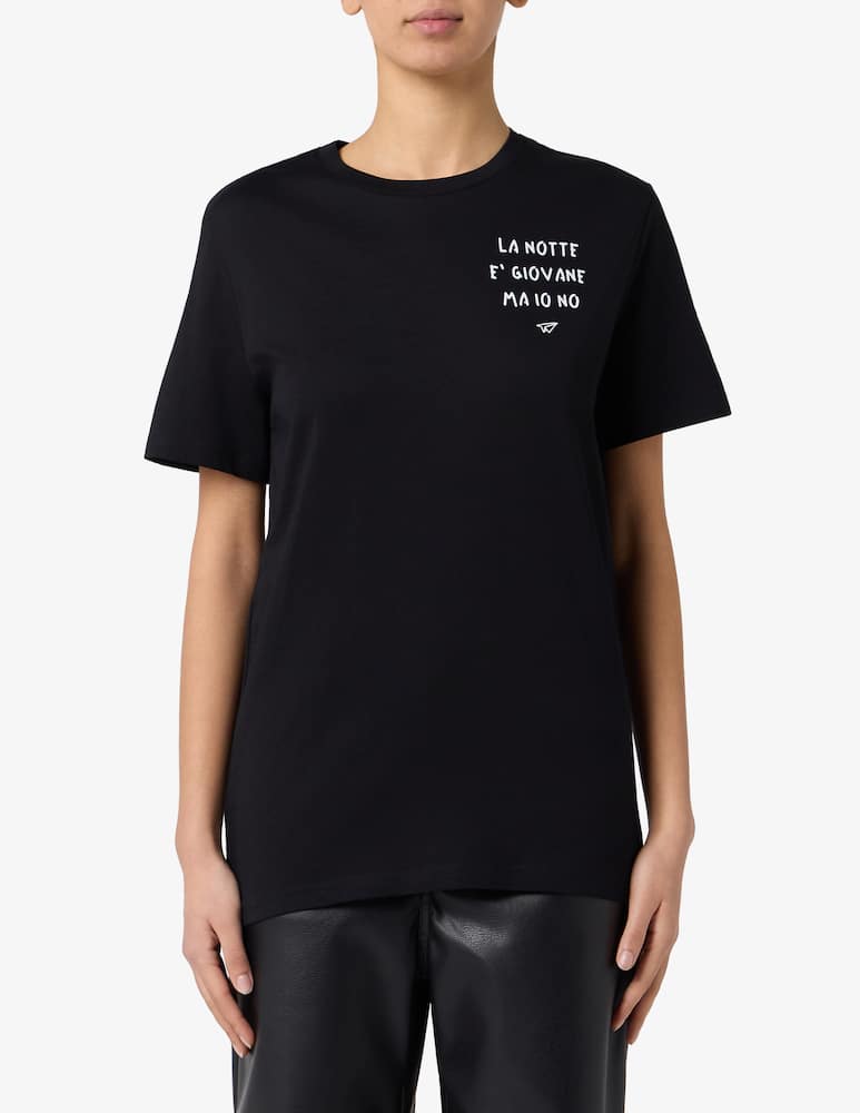 Linea Daria T-shirt nera la notte e giovane - picture 1 Linea Daria T-shirt nera la notte e giovane - picture 1
