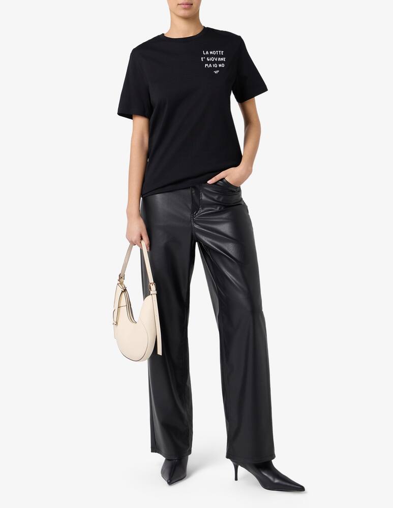 rinascente Linea Daria T-shirt nera la notte e giovane