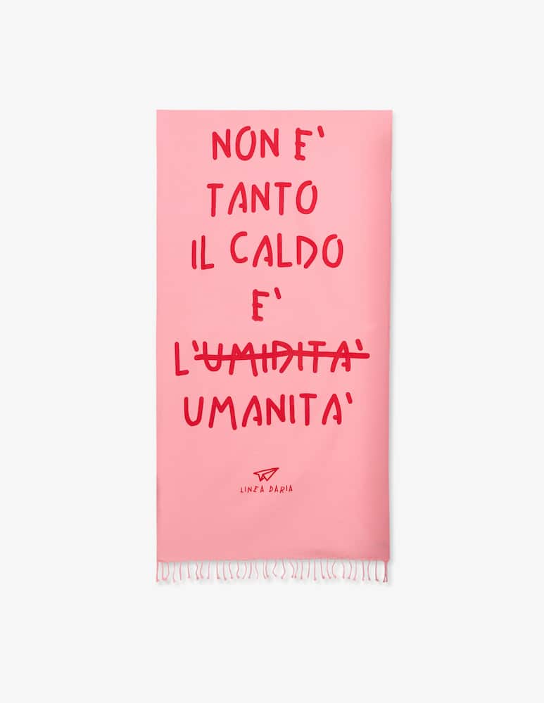 rinascente Linea Daria Non è tanto il caldo, è l'umanità beach towel