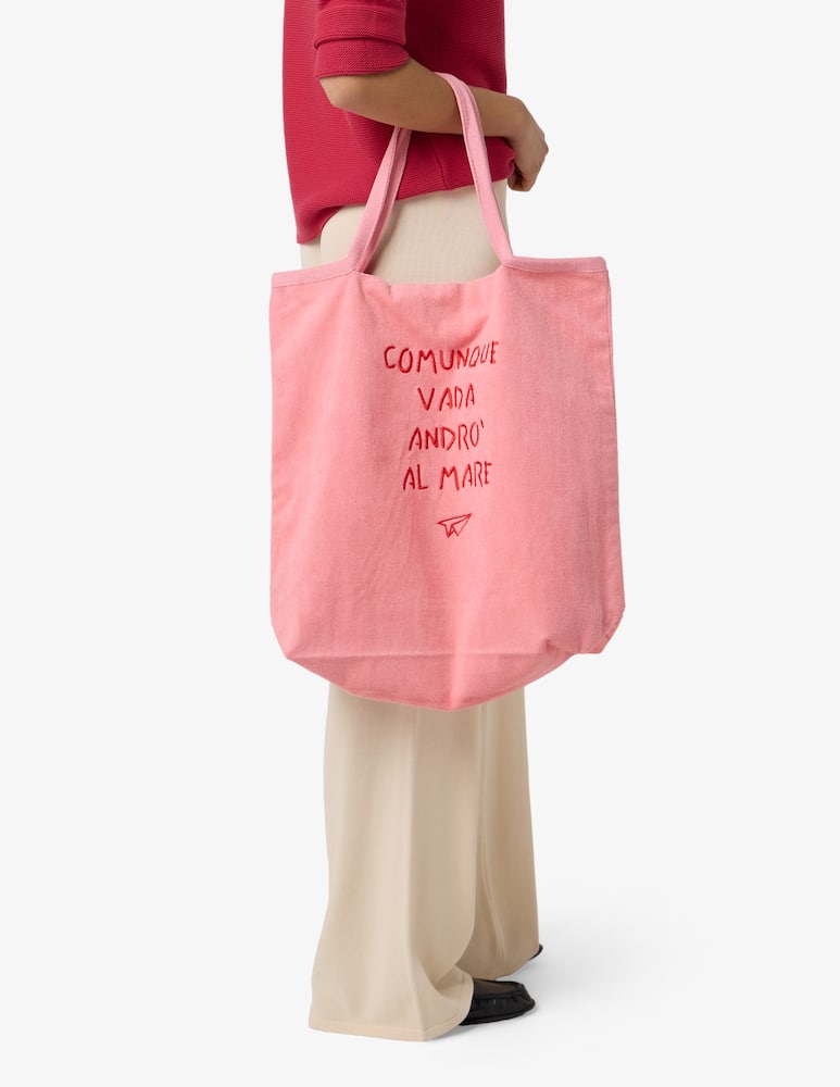 rinascente Linea Daria Comunque vada andrò al mare tote bag