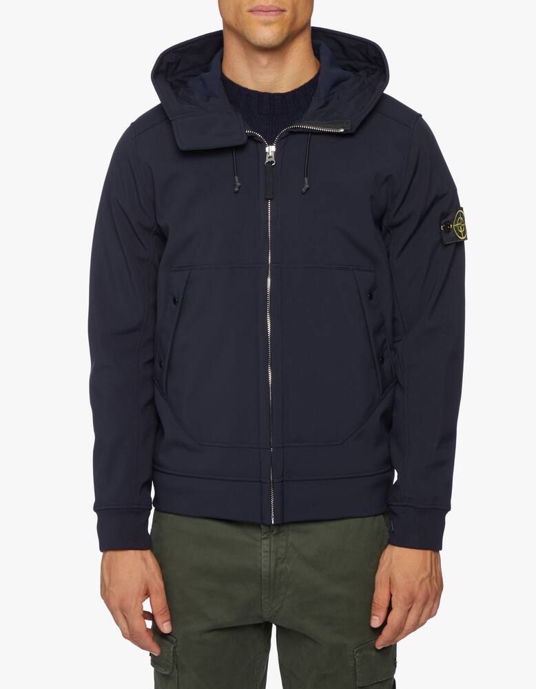 Stone Island Giubbotto leggero con cappuccio soft shell - immagine 4 Stone Island Giubbotto leggero con cappuccio soft shell - immagine 4