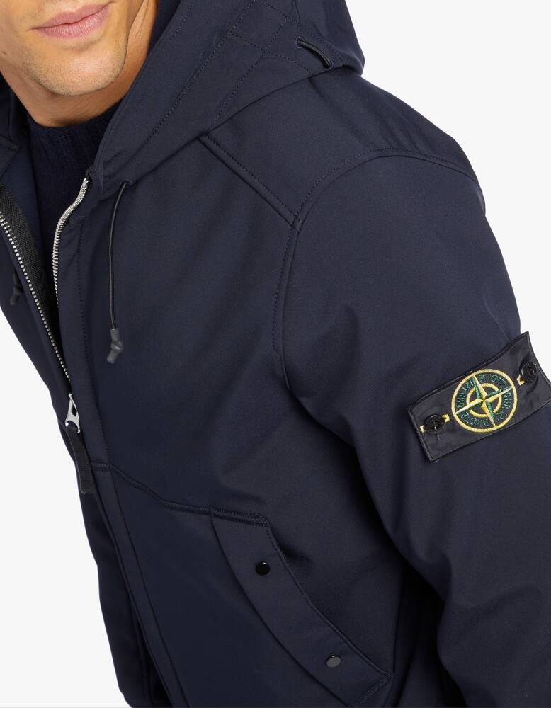 rinascente Stone Island Soft shell hooded lightweight jacket
