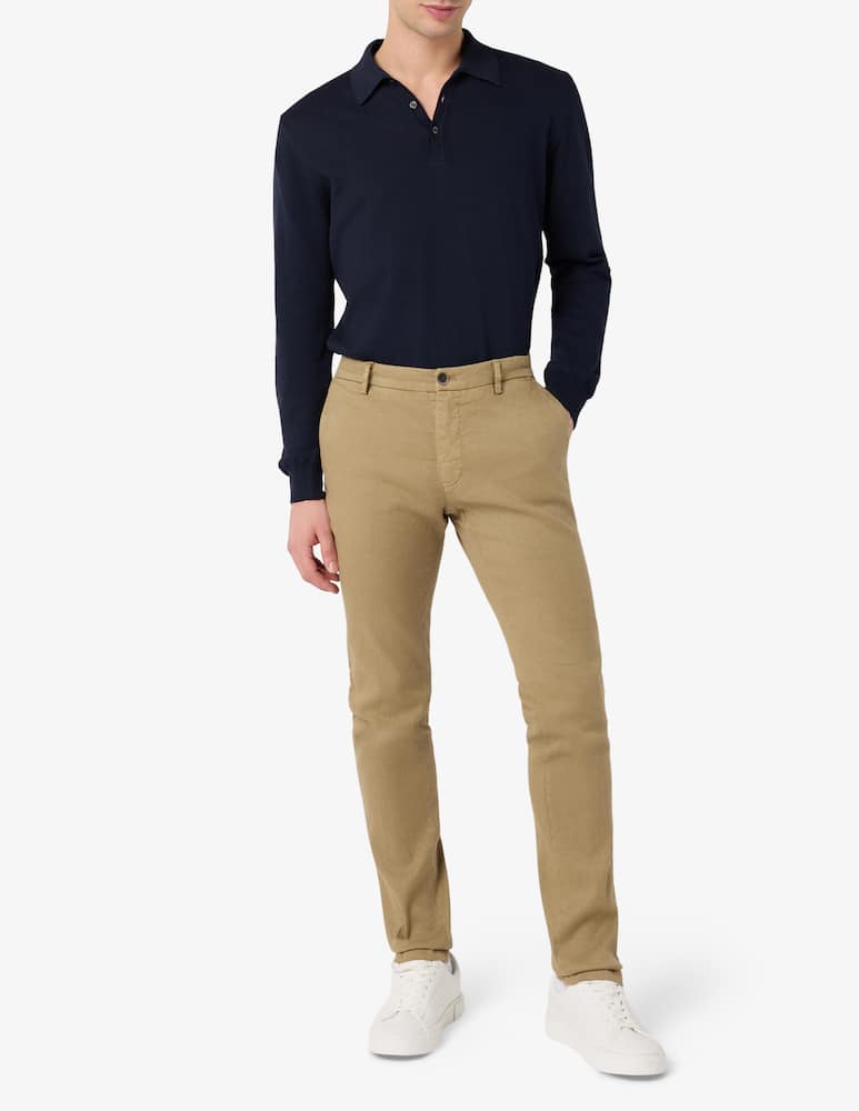 rinascente Mason's Pantaloni chino Milano in cotone e lino