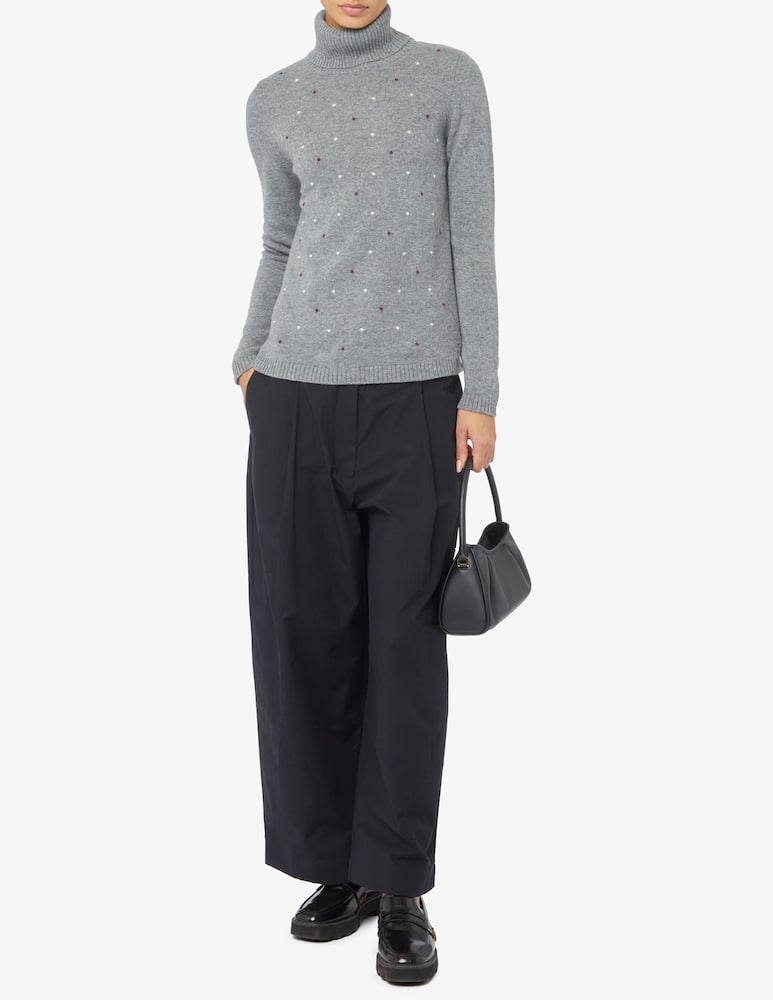 rinascente Elizabeth Ascot Maglione a collo alto in misto lana