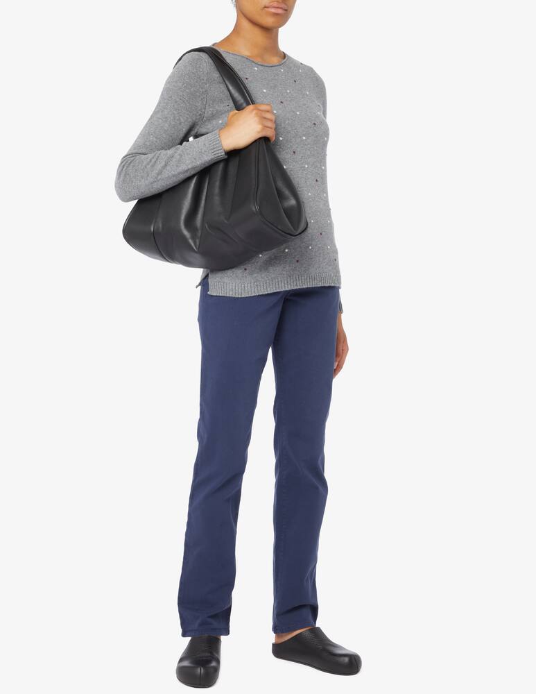 rinascente Elizabeth Ascot Maglione con collo a barca in misto lana