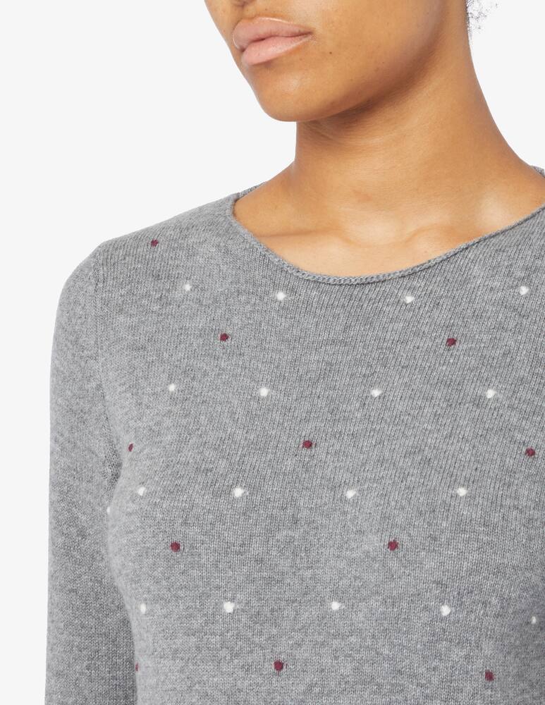 rinascente Elizabeth Ascot Maglione con collo a barca in misto lana