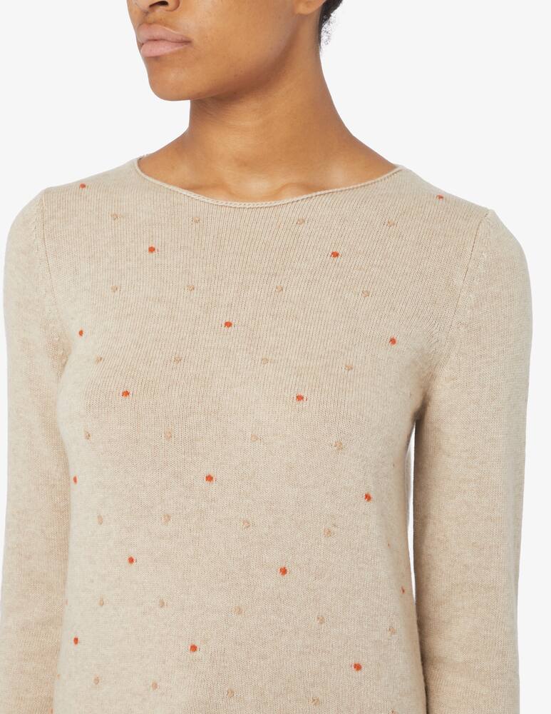 rinascente Elizabeth Ascot Maglione con collo a barca in misto lana