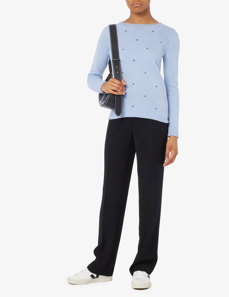 rinascente Elizabeth Ascot Maglione con collo a barca in misto lana