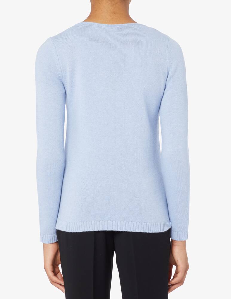 rinascente Elizabeth Ascot Maglione con collo a barca in misto lana