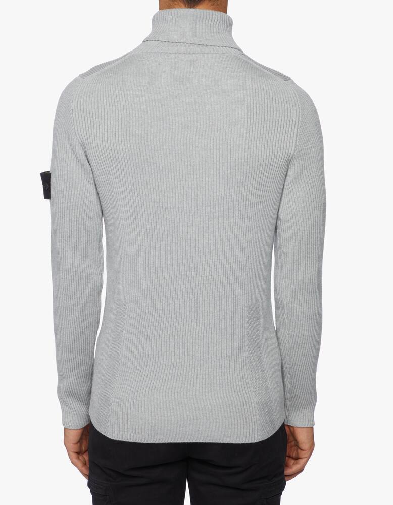 rinascente Stone Island Turtleneck ribbed wool jumper