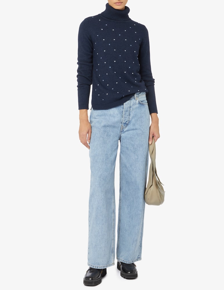 rinascente Elizabeth Ascot Wool blend high-neck jumper