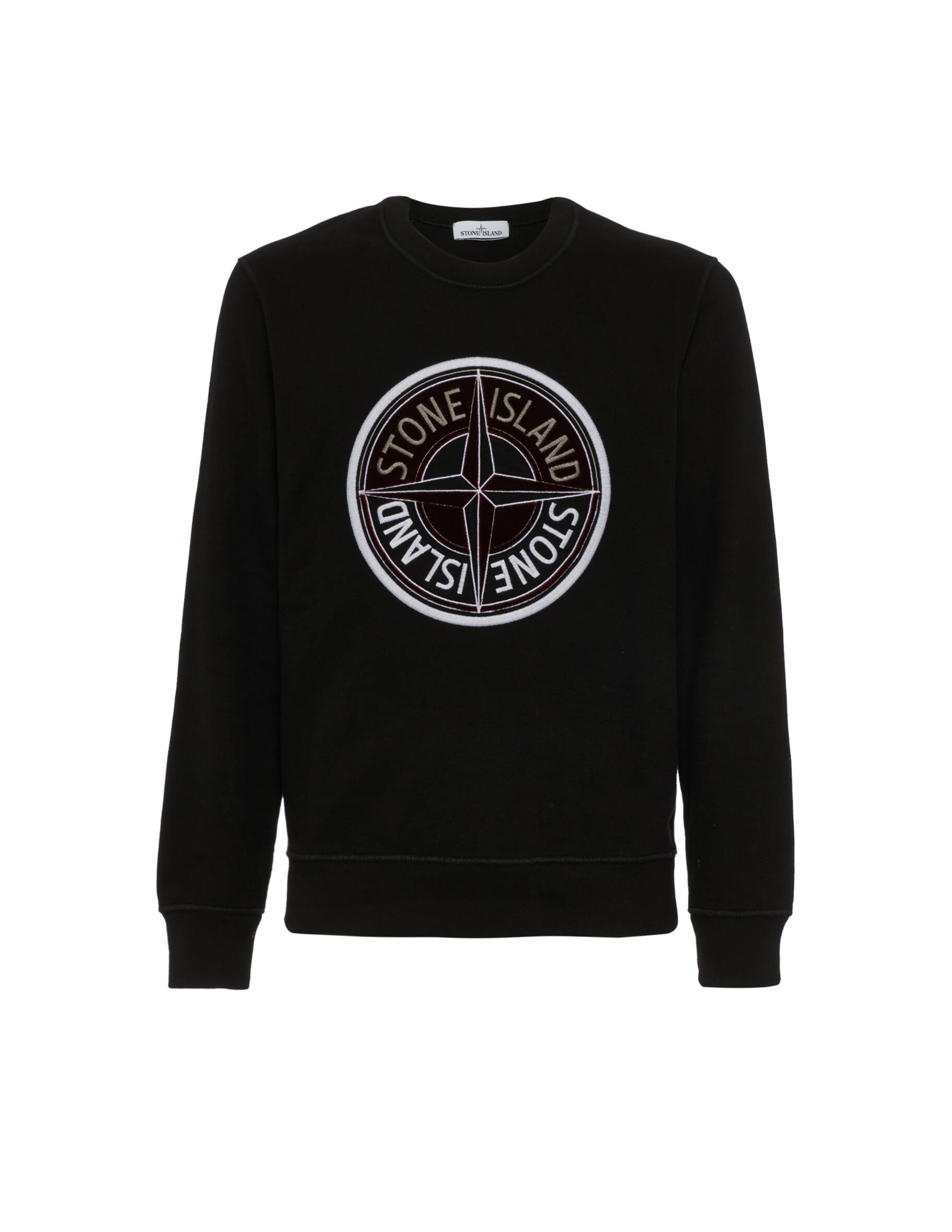 【送料 関税込】 STONE LOGO SWEATSHIRT Shop Stone Island Frosted cotton crewneck embroided logo