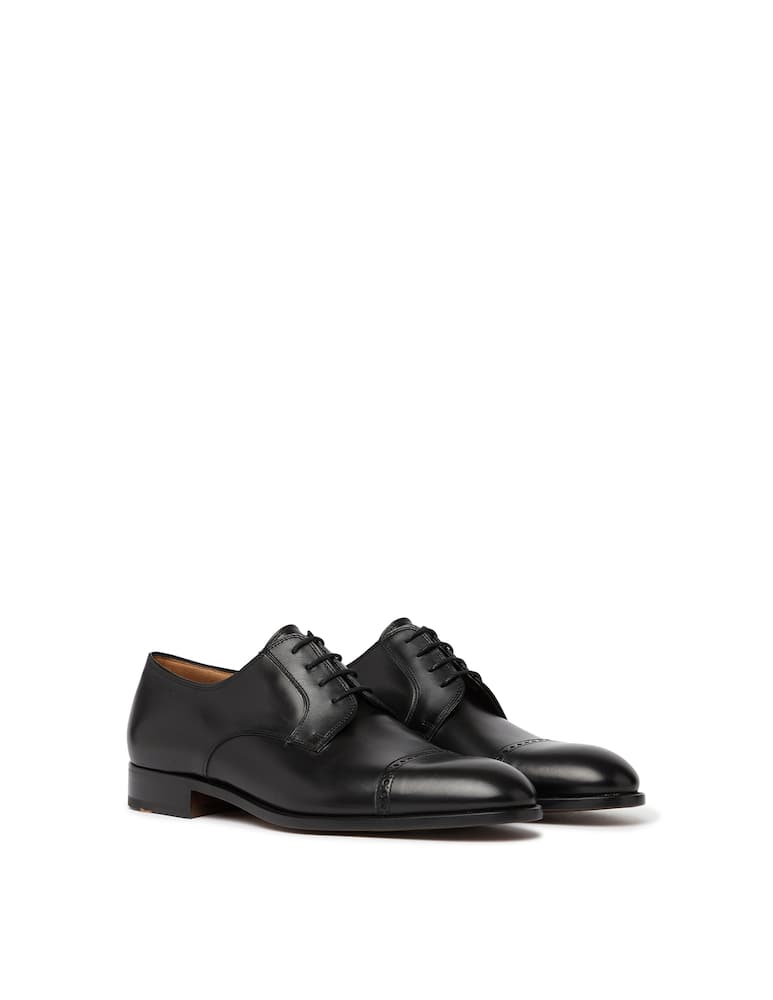 Fratelli Rossetti Derby detailed with perforations - black - picture 2 Fratelli Rossetti Derby detailed with perforations - black - picture 2