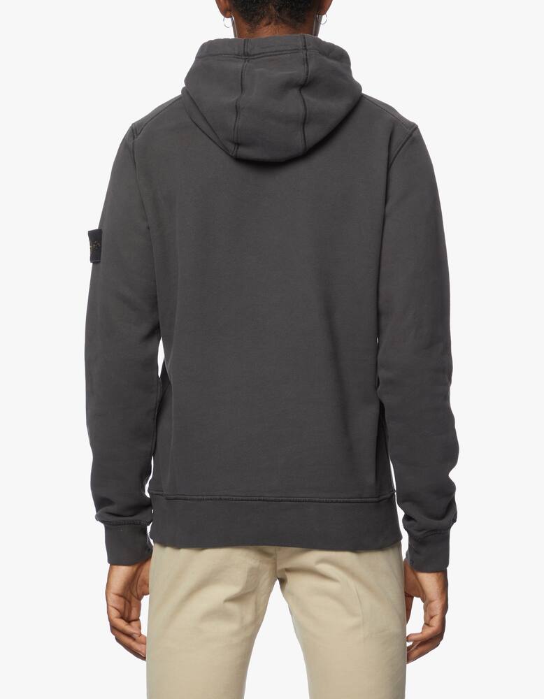 rinascente Stone Island Felpa con cappuccio in cotone smerigliato