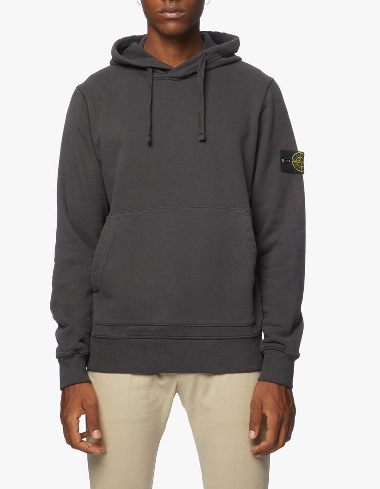 rinascente Stone Island Felpa con cappuccio in cotone smerigliato