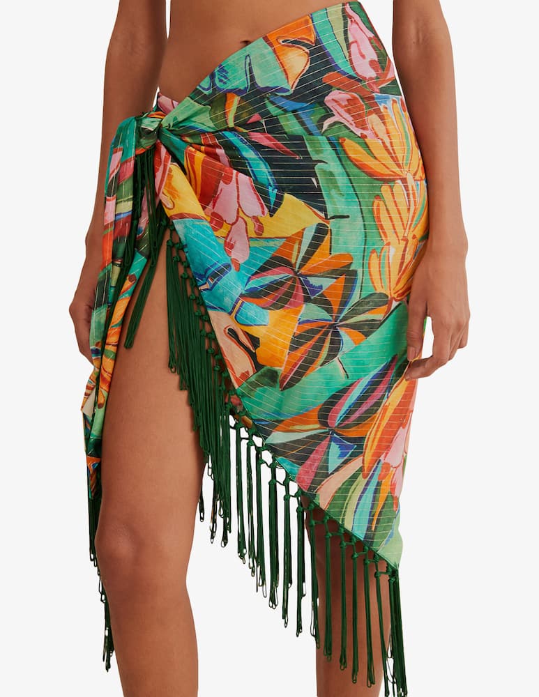 rinascente Farm Rio Banana foliage sarong
