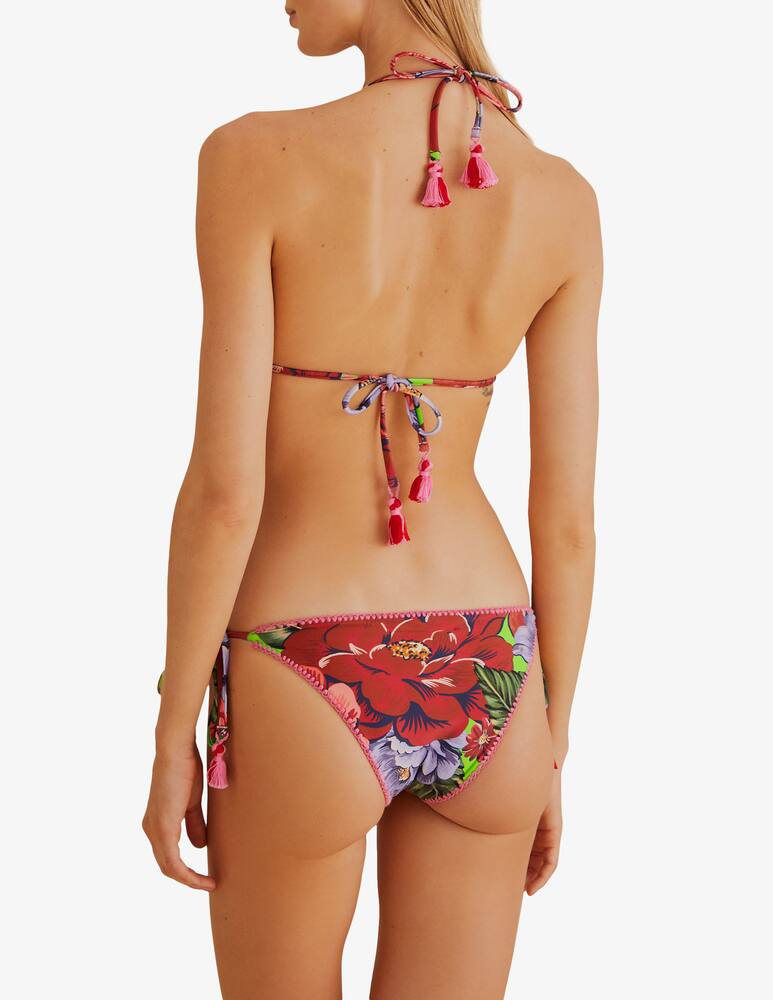rinascente Farm Rio Banana foliage knot bikini top