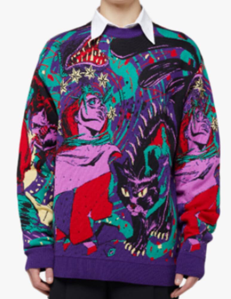 rinascente MSGM Maglione girocollo over mostri