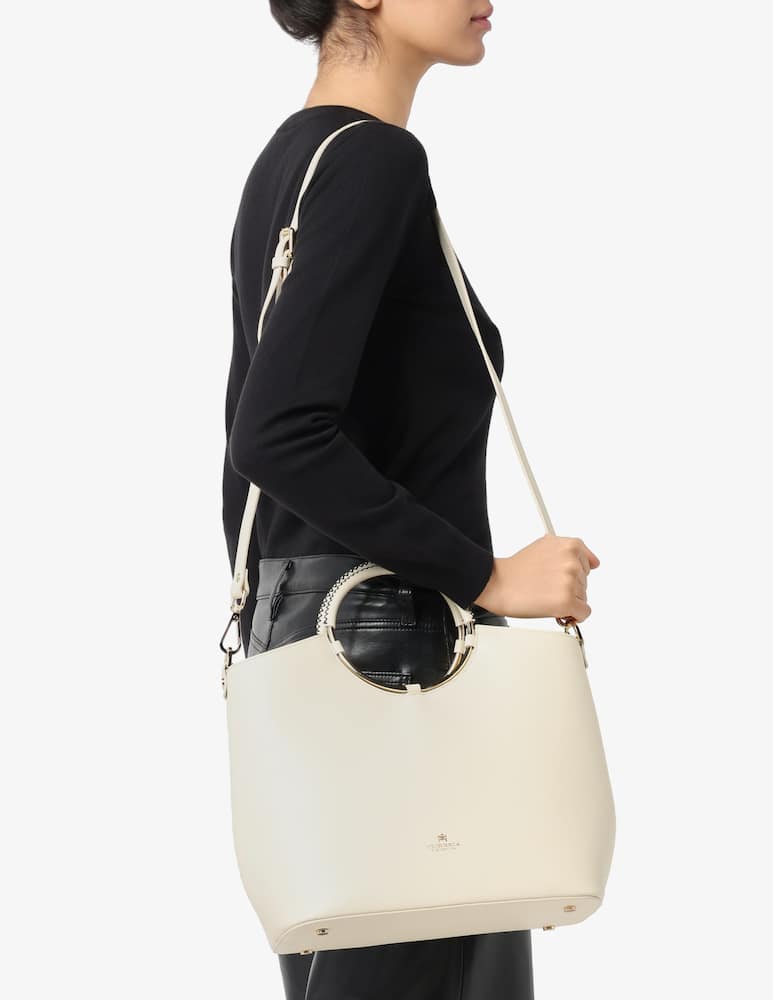 rinascente Cuoieria Fiorentina Borsa shopper con manico a oblò