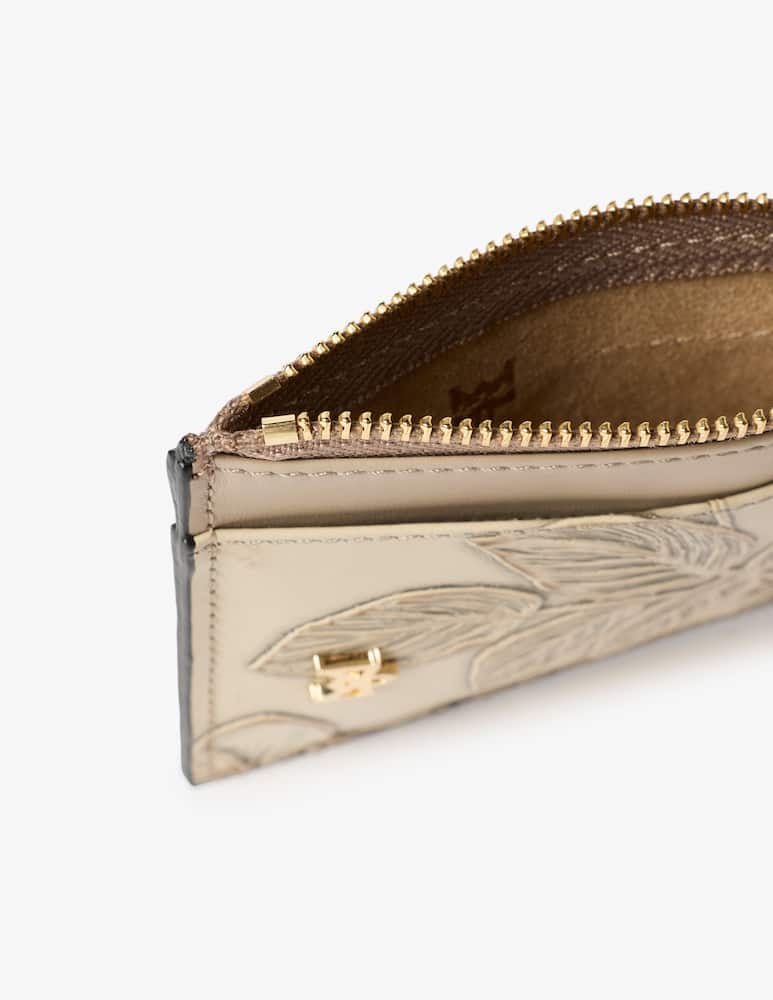 Cuoieria Fiorentina Mimi embossed cardholder - picture 3 Cuoieria Fiorentina Mimi embossed cardholder - picture 3