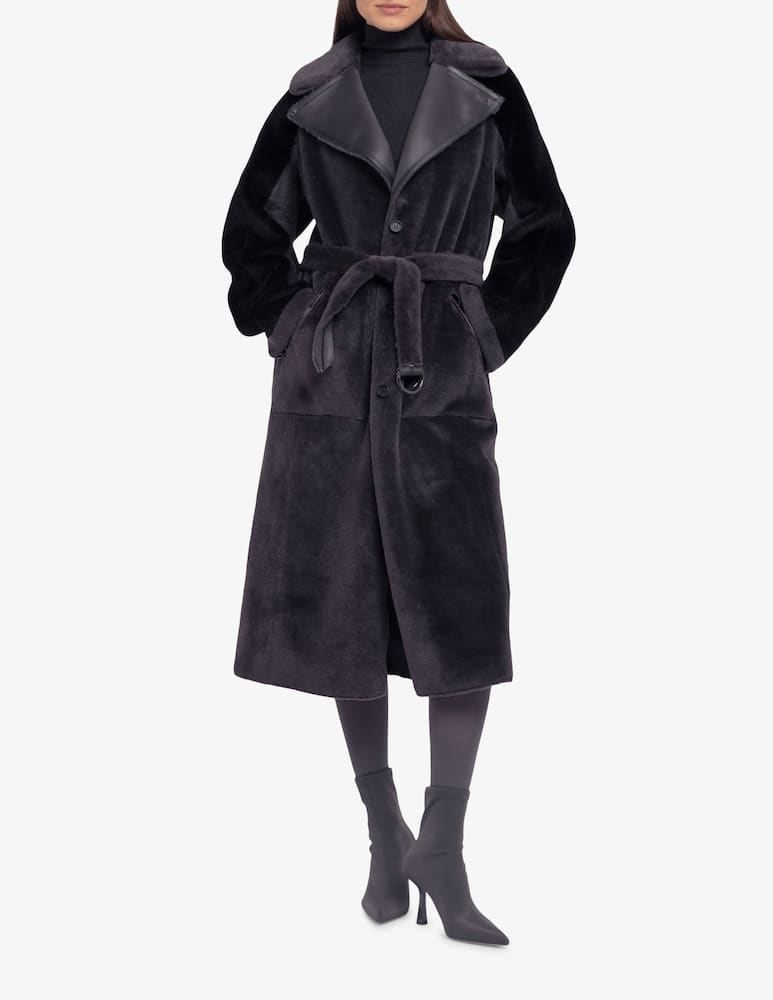 urbancode Cappotto reversibile in simil montone - immagine 2 urbancode Cappotto reversibile in simil montone - immagine 2