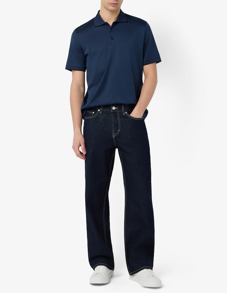 rinascente Rinascente Collection Polo in cotone filo di scozia jacquard