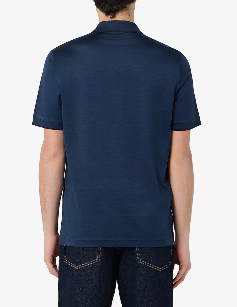 rinascente Rinascente Collection Polo in cotone filo di scozia jacquard