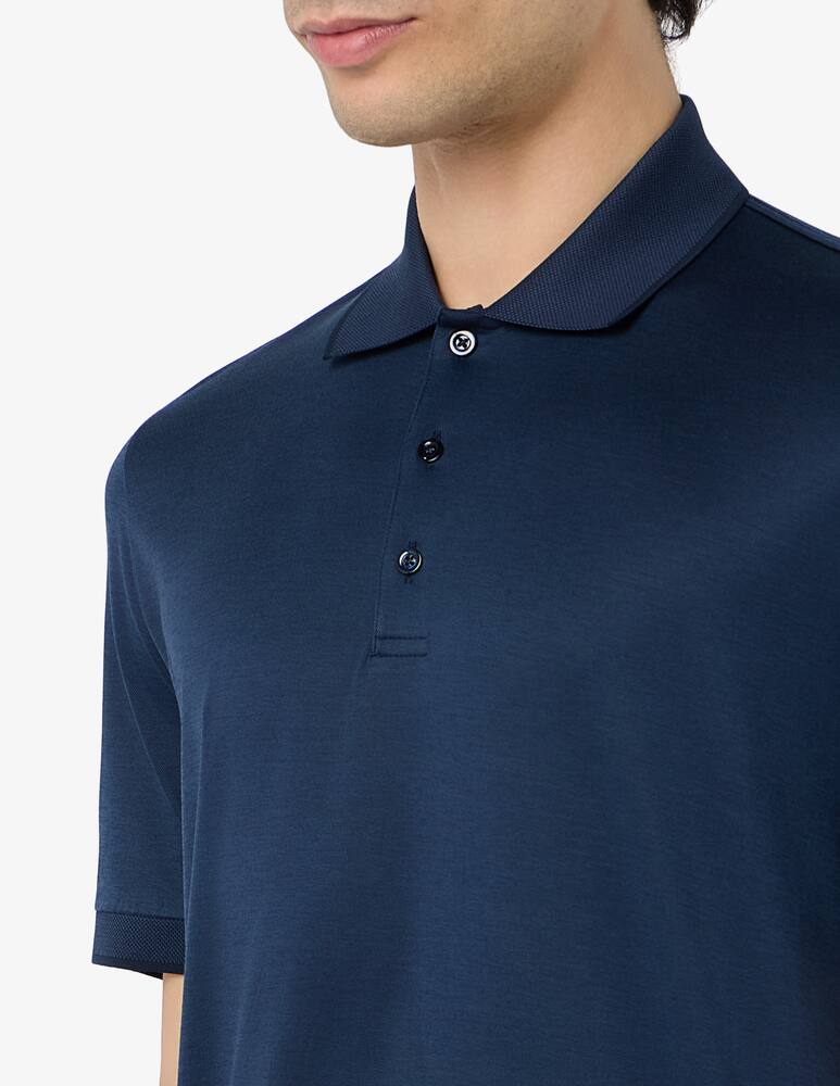 rinascente Rinascente Collection Polo in cotone filo di scozia jacquard