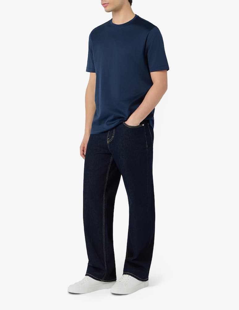 rinascente Rinascente Collection T-shirt in cotone filo di scozia jacquard