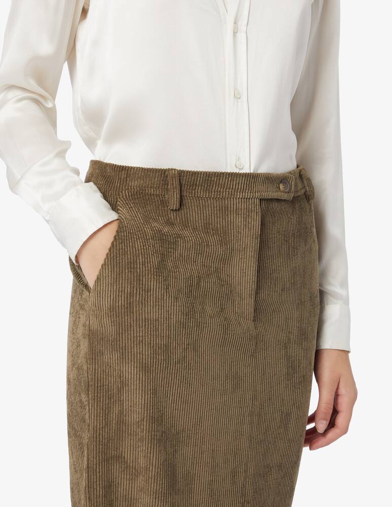 rinascente Elizabeth Ascot Gonna con tasche in velluto