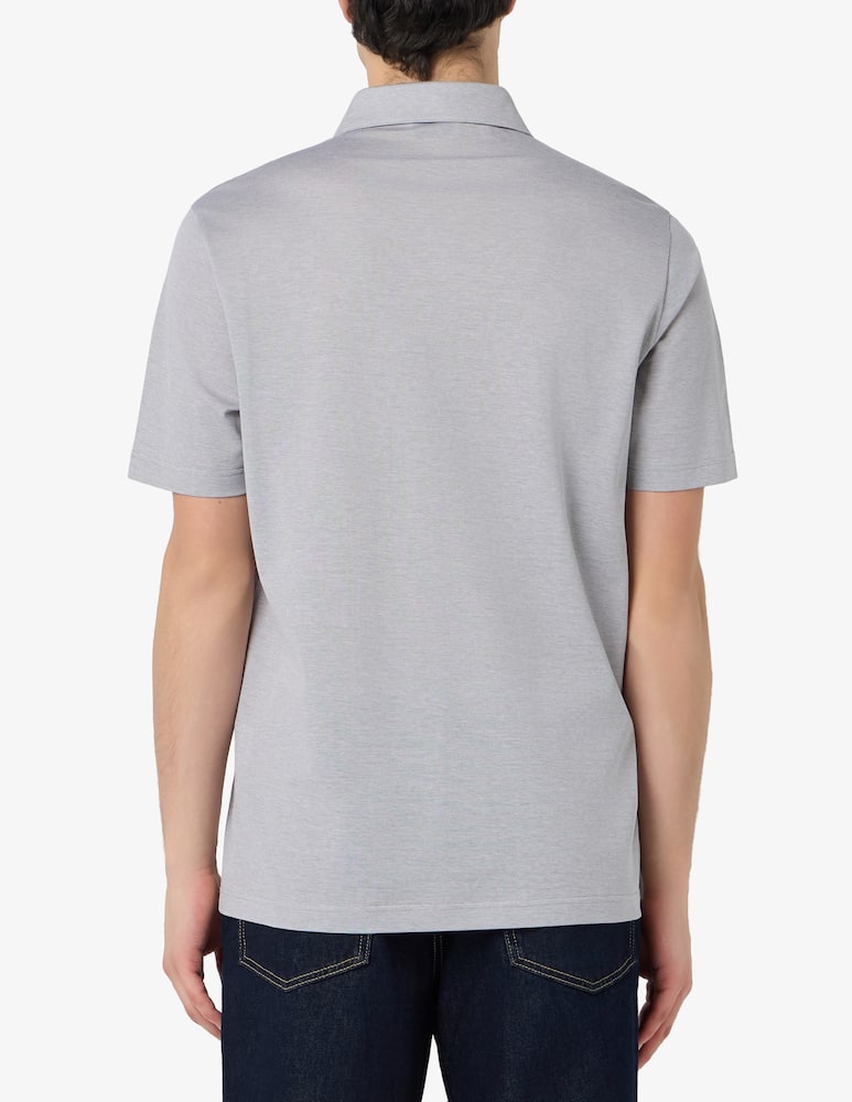 Rinascente Collection Piqué polo shirt with pocket - picture 3
