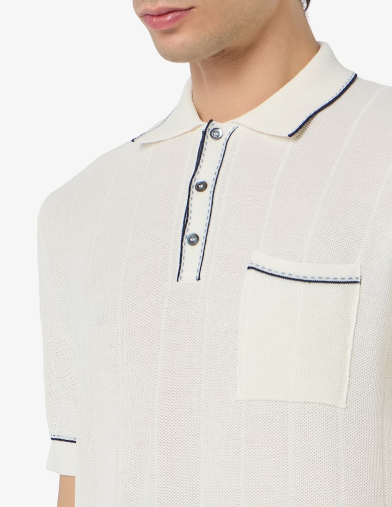 Rinascente Collection Crepe knit short sleeve polo - picture 4 Rinascente Collection Crepe knit short sleeve polo - picture 4