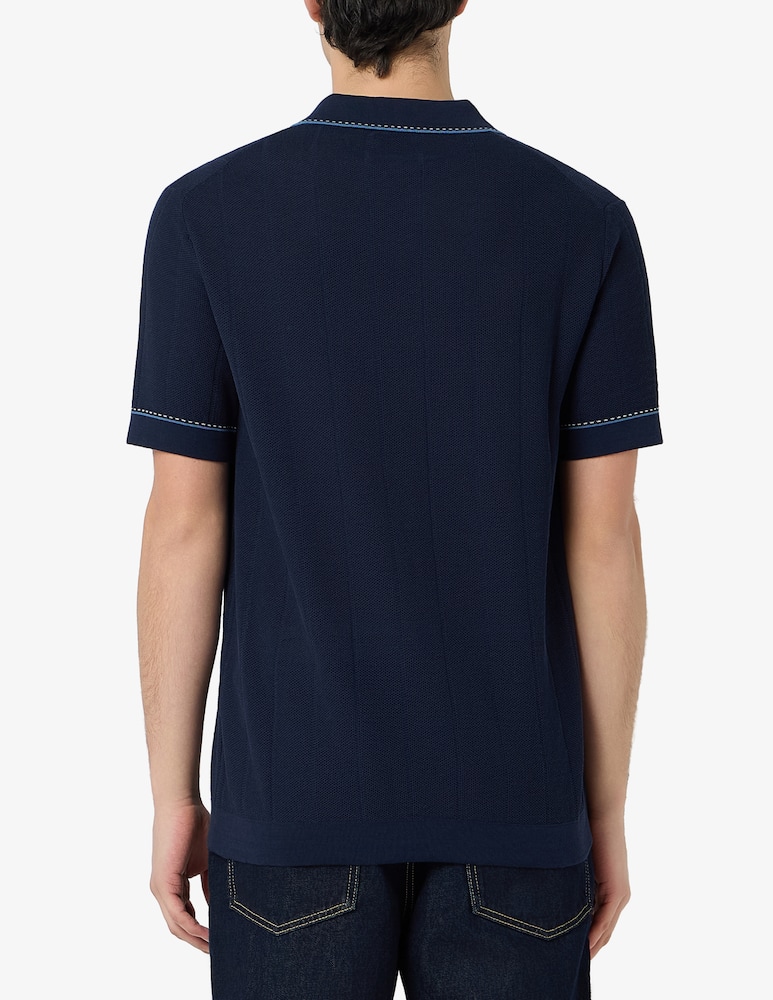 rinascente Rinascente Collection Polo in cotone crepe nido d’ape