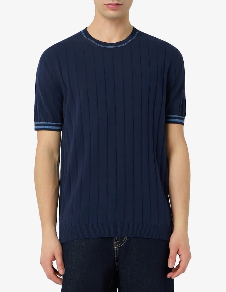 Rinascente Collection Ribbed crew neck t-shirt - picture 1 Rinascente Collection Ribbed crew neck t-shirt - picture 1