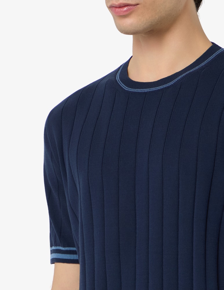 Rinascente Collection Ribbed crew neck t-shirt - picture 4 Rinascente Collection Ribbed crew neck t-shirt - picture 4