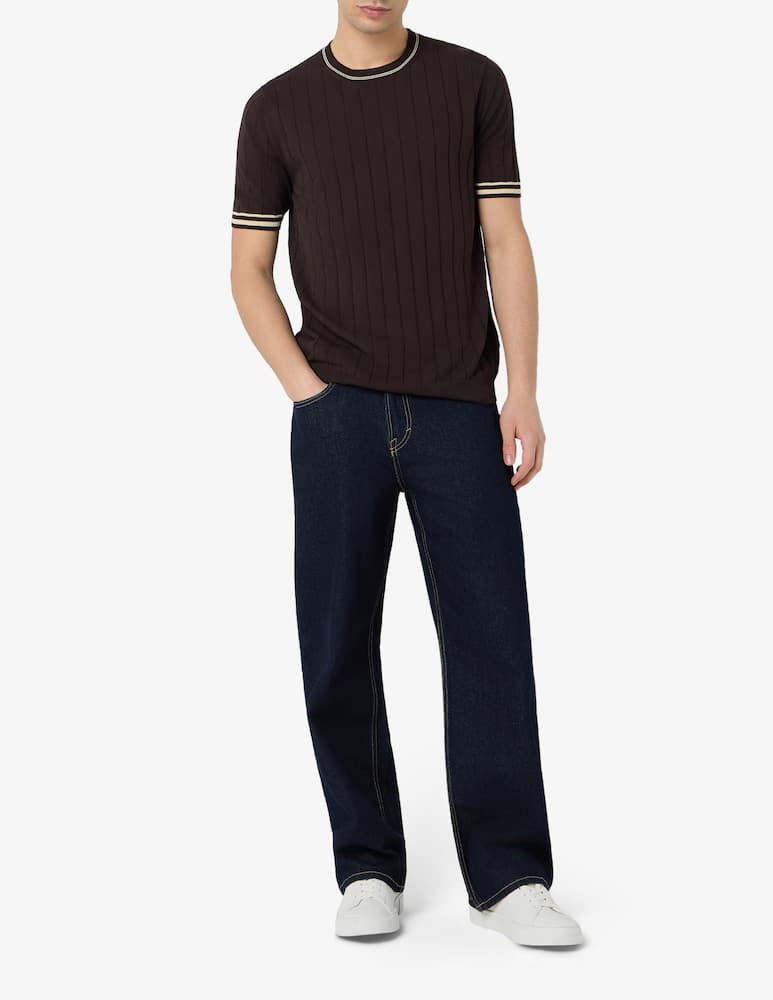 rinascente Rinascente Collection T-shirt costa piatta con bordi a contrasto