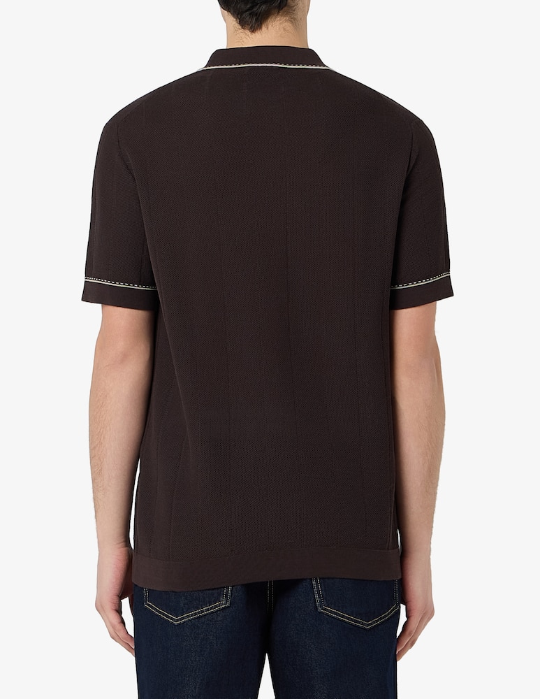 Rinascente Collection Crepe knit short sleeve polo - picture 3 Rinascente Collection Crepe knit short sleeve polo - picture 3