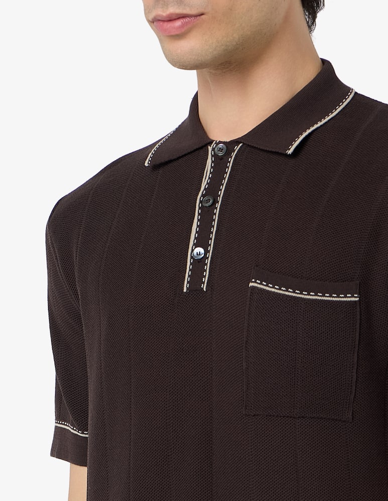Rinascente Collection Crepe knit short sleeve polo - picture 4 Rinascente Collection Crepe knit short sleeve polo - picture 4