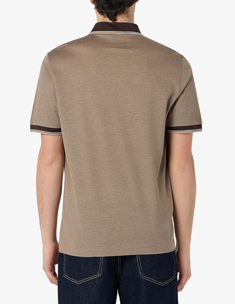 rinascente Rinascente Collection Polo in filo di scozia piquet oxford con collo a contrasto