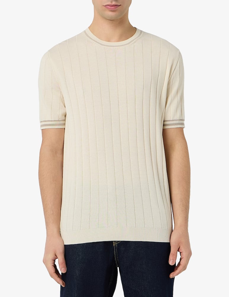Rinascente Collection Ribbed crewneck t-shirt - picture 1 Rinascente Collection Ribbed crewneck t-shirt - picture 1