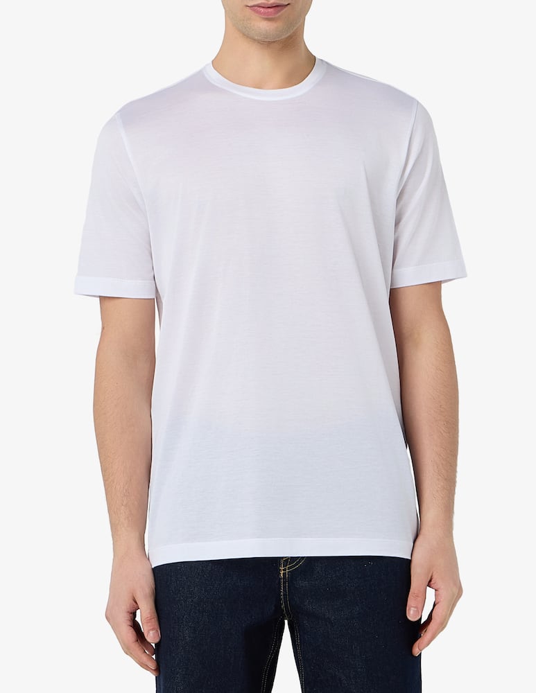 Rinascente Collection T-shirt in cotone filo di Scozia jacquard - immagine 1 Rinascente Collection T-shirt in cotone filo di Scozia jacquard - immagine 1