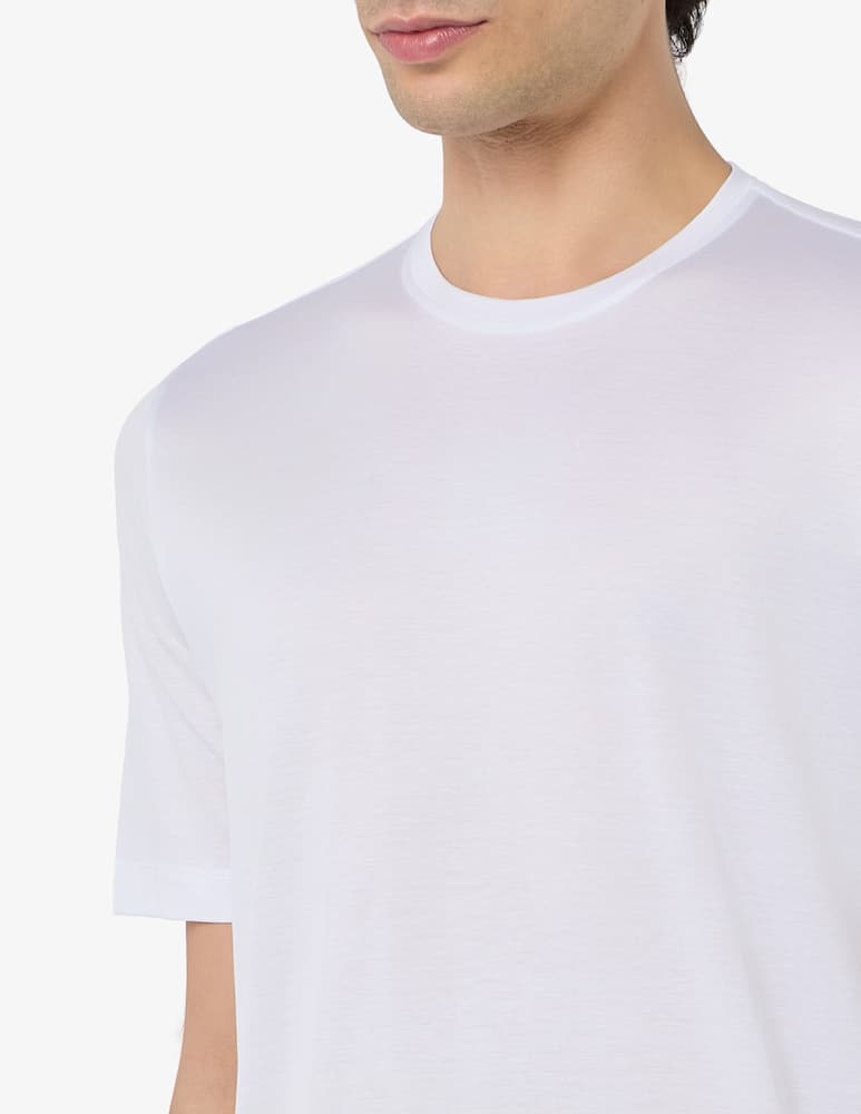 Rinascente Collection T-shirt in cotone filo di Scozia jacquard - immagine 4 Rinascente Collection T-shirt in cotone filo di Scozia jacquard - immagine 4