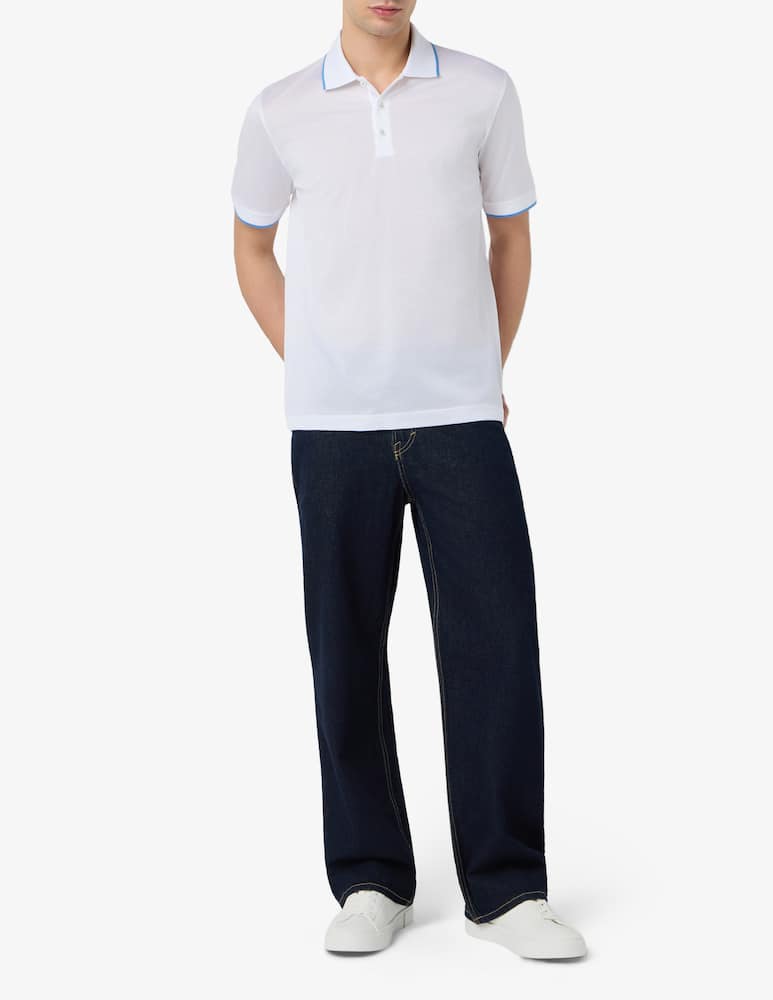 rinascente Rinascente Collection Polo in cotone filo di scozia jacquard