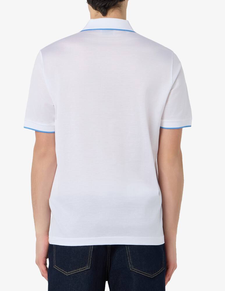 Rinascente Collection Polo in cotone filo di Scozia jacquard - immagine 3