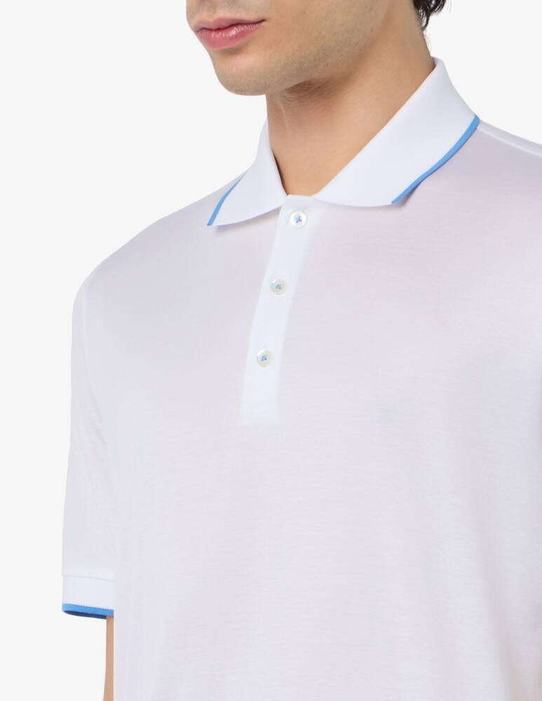 Rinascente Collection Polo in cotone filo di Scozia jacquard - immagine 4
